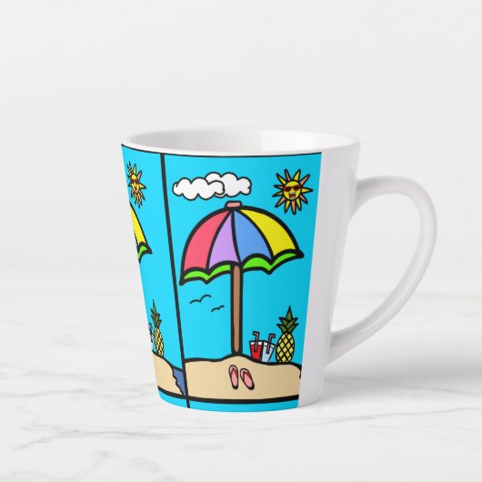 Tasse Latte vacances (Droite)