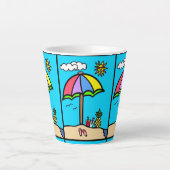 Tasse Latte vacances (Devant)