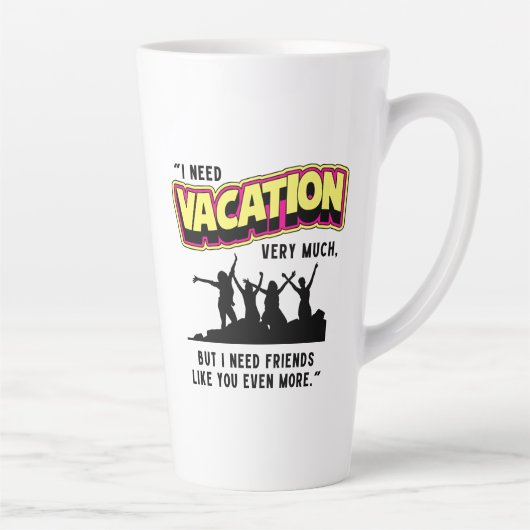 TASSE LATTE VACANCES (Droite)