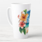 Tasse Latte Vacances, allons à la plage (Angle gauche)
