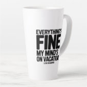 Tasse Latte Vacances de l'esprit (Angle droit)