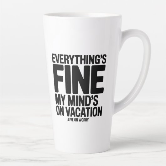 Tasse Latte Vacances de l'esprit (Droite)