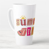 Tasse Latte Vacances d'été uniques (Angle gauche)