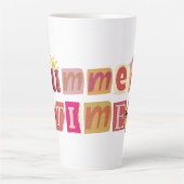 Tasse Latte Vacances d'été uniques (Devant)