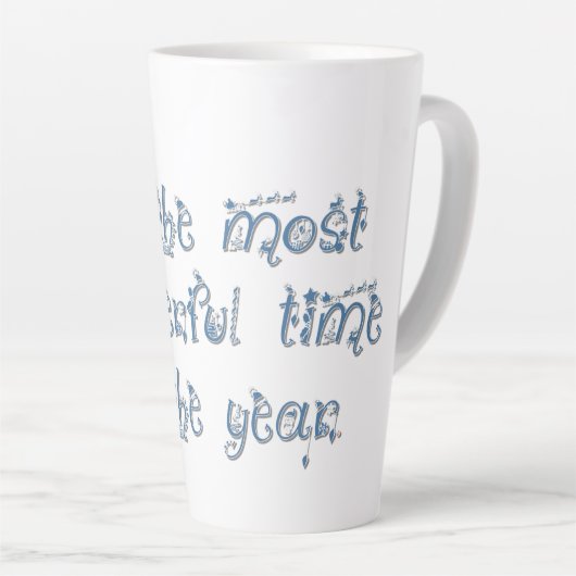 Tasse Latte Vacances Les Plus Merveilleuses (Angle droit)