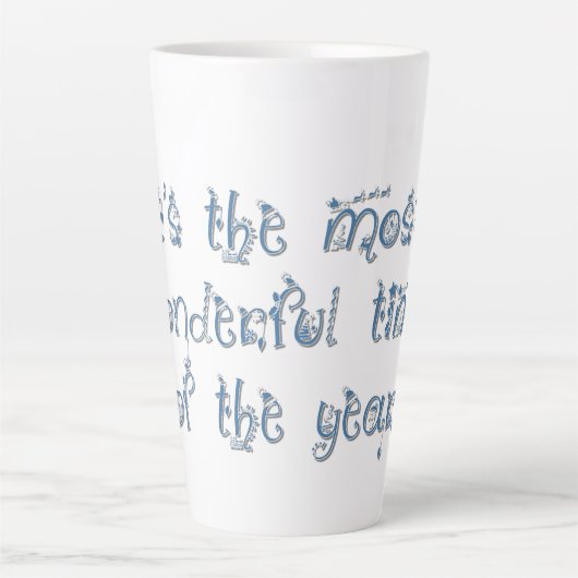 Tasse Latte Vacances Les Plus Merveilleuses (Devant)