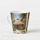 Tasse Latte Vacances tropicales (Angle gauche)
