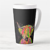 Tasse Latte Vache arc-en-ciel Vache Aquarelle Nature Animal de (Angle droit)