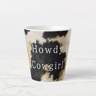 Tasse Latte Vache blanche noire