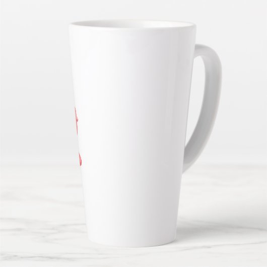 Tasse Latte Vache d'aquarelle mignonne en avion rouge, Personn (Angle droit)
