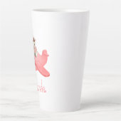 Tasse Latte Vache d'aquarelle mignonne en avion rouge, Personn (Devant)