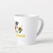 Tasse Latte Vache de tournesol (Angle droit)