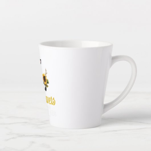 Tasse Latte Vache de tournesol (Droite)