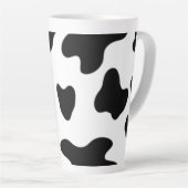 Tasse Latte Vache moderne belle noire et blanche (Angle droit)