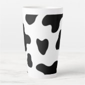 Tasse Latte Vache moderne belle noire et blanche (Devant)
