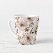 Tasse Latte Vacheresse Fleurie Sud-Ouest Brun Rose (Angle gauche)