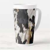 Tasse Latte Vachette blanche noire (Angle droit)