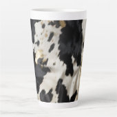 Tasse Latte Vachette blanche noire (Devant)