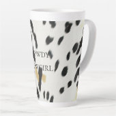 Tasse Latte Vachette blanche noire (Angle droit)