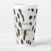 Tasse Latte Vachette blanche noire (Devant)