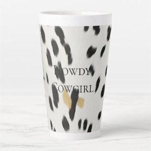 Tasse Latte Vachette blanche noire