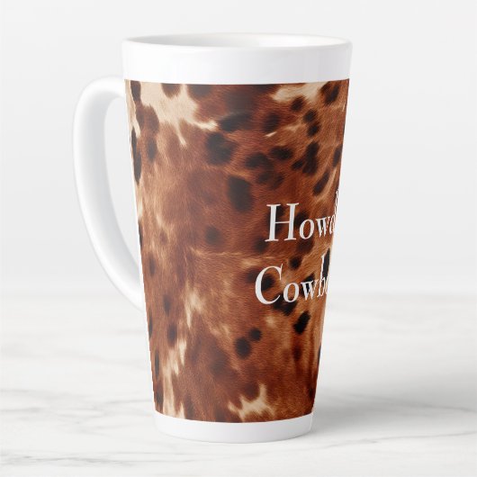 Tasse Latte Vachette noire Brown (Angle gauche)