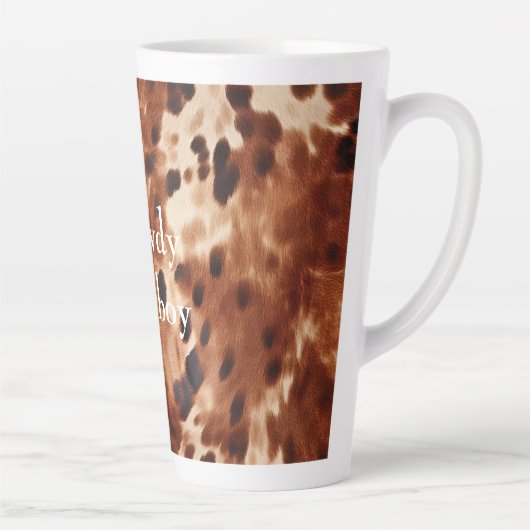 Tasse Latte Vachette noire Brown (Droite)