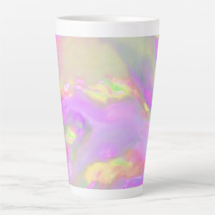 Tasse Latte Vagues abstraites colorées tendance jolies
