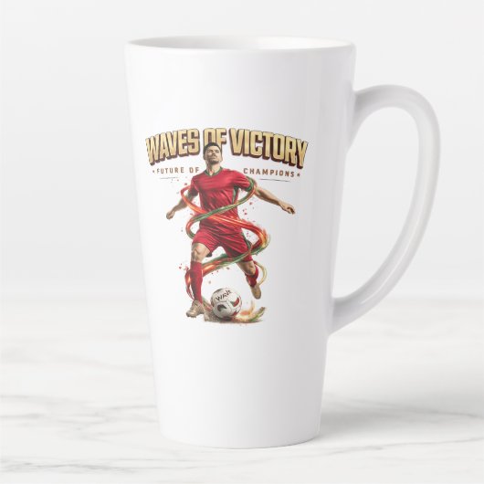 Tasse Latte vagues de victoire (Droite)