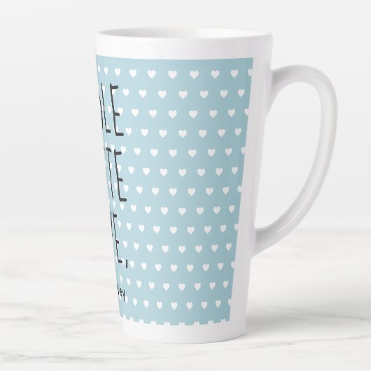 Tasse Latte Valentine entier Latte Love Script noir (Droite)