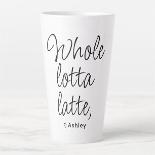 Tasse Latte Valentine entier Lotta Latte Noir et Blanc