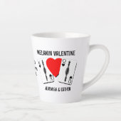 Tasse Latte Valentine MELANIN QUEEN KING CARTES DE JEU Couples (Droite)