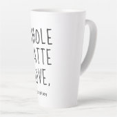 Tasse Latte Valentine tout Lota Love Script noir (Angle droit)