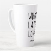Tasse Latte Valentine tout Lota Love Script noir (Angle gauche)