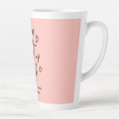 Tasse Latte Valentine, tu illumines ma vie rose (Droite)