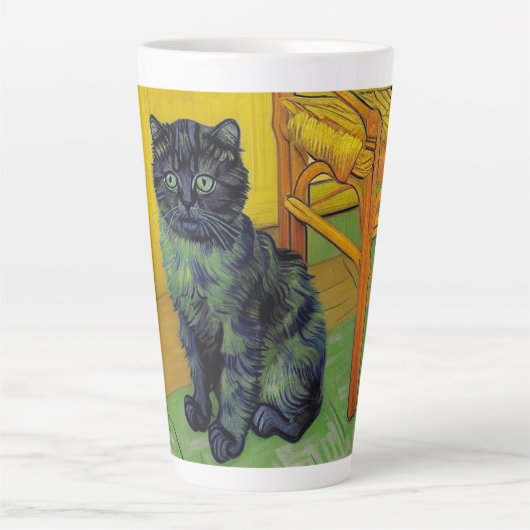 Tasse Latte Van Gogh Black Cat (Devant)