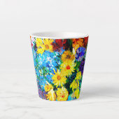 Tasse Latte Van Gogh Flowers dans un Vase Bleu (Devant)