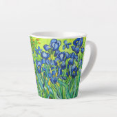 Tasse Latte Van Gogh Irises (Angle droit)