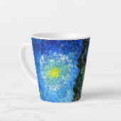 Tasse Latte Van Gogh Road avec Cypress et Star (Angle gauche)