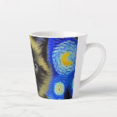 Tasse Latte Van Gogh Starry Nuit Siamese Cat (Droite)