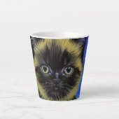 Tasse Latte Van Gogh Starry Nuit Siamese Cat (Devant)