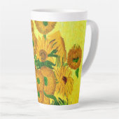 Tasse Latte Van Gogh Sunflowers (Angle droit)