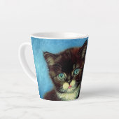 Tasse Latte Van Gogh Tuxedo Cat (Angle gauche)