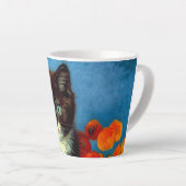 Tasse Latte Van Gogh Tuxedo Cat (Angle droit)