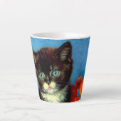 Tasse Latte Van Gogh Tuxedo Cat (Devant)