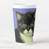 Tasse Latte Van Gogh Tuxedo Kitten (Devant)