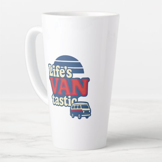 Tasse Latte VANtastic Red Cream Blue Edition (Angle gauche)
