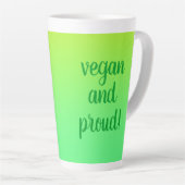 Tasse Latte "Végétal Et Fière" (Angle droit)