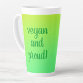 Tasse Latte "Végétal Et Fière" (Angle gauche)