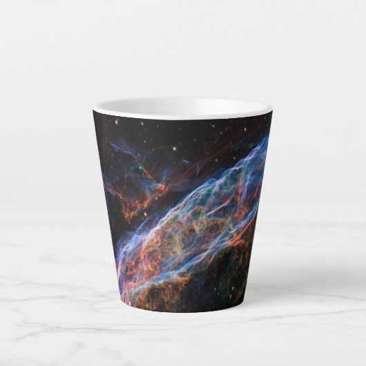 Tasse Latte Veil Nebula Supernova Reste Télescope Hubble (Devant)